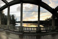 Beautiful sunset at Blue Hills Falls, Maine. Seals in the Bay and another happy client in their new home.